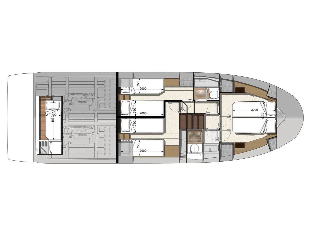 PRESTIGE 460 Aménagement 4